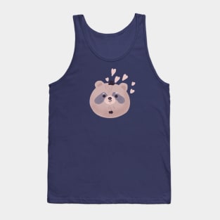 Raccoon face Tank Top